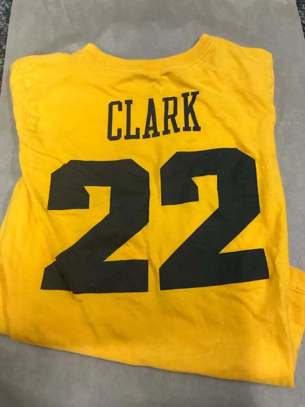 Caitlin Clark Iowa Hawkeyes Big Kids' College Basketball T-Shirt. .com